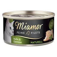 Mokra karma dla kotów - Miamor Feine Filets Naturelle, 6 x 80 g, kurczak z warzywami - miniaturka - grafika 1