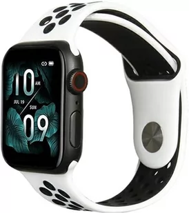 Pasek Beline Sport Silicone do Apple Watch Series 1/2/3/4/5/6/7/8/SE/SE2 38-41 mm Biało-Czarny (5904422919849) - Akcesoria do smartwatchy - miniaturka - grafika 1