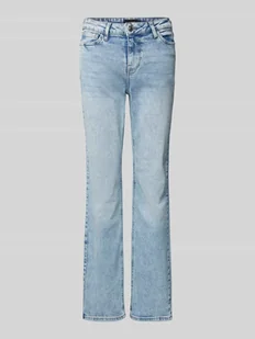 Jeansy o kroju straight fit z mieszanki bawełny model ‘KELLY’ - Spodnie damskie - miniaturka - grafika 1