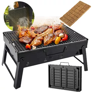GRILL PRZENOŚNY SKŁADANY TURYSTYCZNY PODPAŁKA BBQ - Grille GRILL PRZENOŚNY SKŁADANY TURYSTYCZNY PODPAŁKA BBQ - Grille - miniaturka - grafika 1