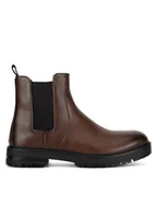 Botki męskie - Lasocki Sztyblety 123AM1760 Brązowy - miniaturka - grafika 1