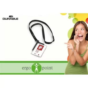 Durable Card Holder De Luxe etui do kart ze smyczą 10 sztuk 8207-58 - Artykuły biurowe - miniaturka - grafika 3