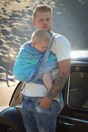 Chusty do noszenia dzieci - Yaro Slings Chusta tkana Yaro Dandy Aqua Grad Repreve 5 4.2 m. - miniaturka - grafika 1