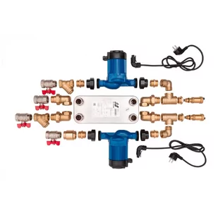 Kratki.pl zestaw mosiężny Wymiennikowo-pompowy 40 ZPW2K40 - Akcesoria kominkowe - miniaturka - grafika 1