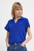 Koszulki i topy damskie - Polo Ralph Lauren polo damski kolor niebieski 211936221 - miniaturka - grafika 1