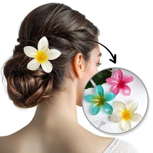 Spinka do włosów klamra XL KLIPS kwiat ombre żółty 6 cm SP404 - Ozdoby do włosów Spinka do włosów klamra XL KLIPS kwiat ombre żółty 6 cm SP404 - Ozdoby do włosów - miniaturka - grafika 1