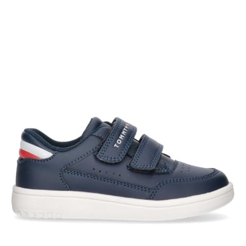 Tommy Hilfiger Niskie buty dziecięce z podwójnym rzepem, Skyler, niebieskie, 23