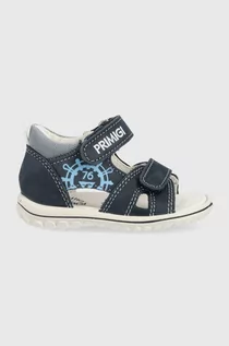 Buty dla chłopców - Primigi sandały skórzane dziecięce kolor granatowy - grafika 1