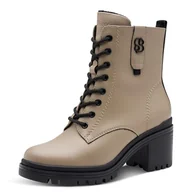 Botki damskie - s.Oliver Damskie sztyblety Lace Boot Flat 5-25223-43, szarobrązowy, 40 EU - miniaturka - grafika 1