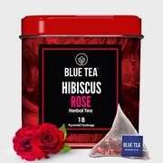 Herbata - Herbata ziołowa z hibiskusa z różą Blue Tea 18 torebek - miniaturka - grafika 1