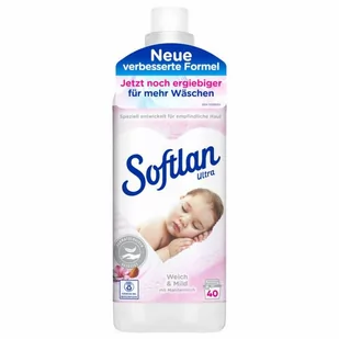 SOFTLAN Płyn do płukania biały MLEKO MIGDAŁOWE 1L - Środki do prania - miniaturka - grafika 1