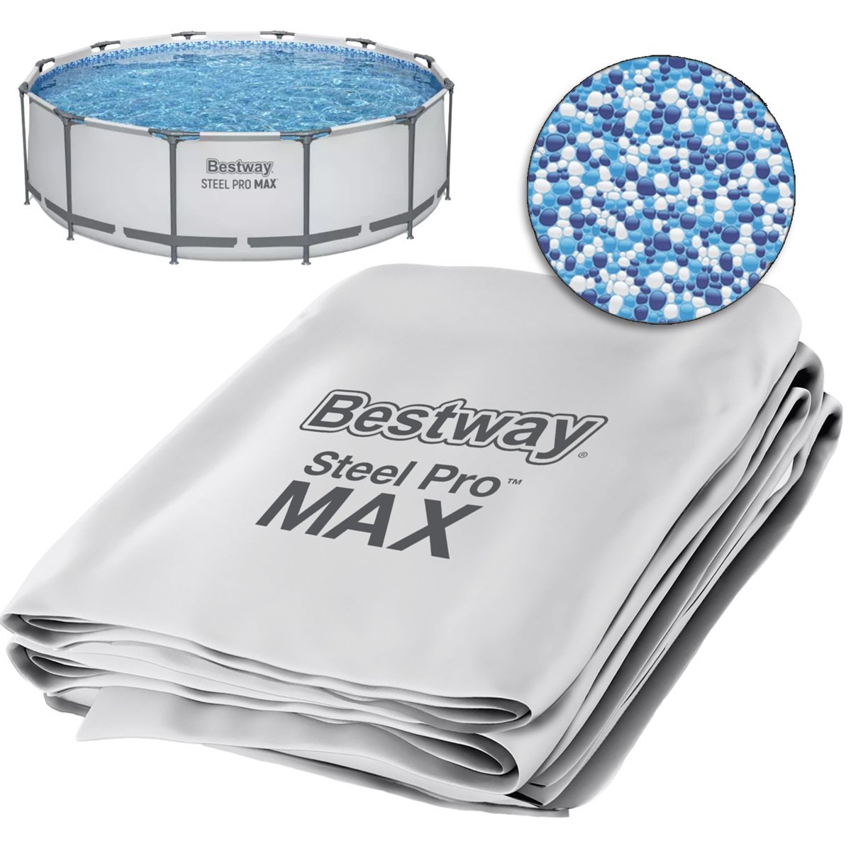 Bestway niecka basenowa materiał nowy wkład poszycie do basenu  561ps 3.6x1m