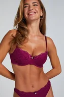 Biustonosze - Hunkemöller Biustonosz usztywniany z fiszbinami Marine Fioletowy - miniaturka - grafika 1