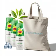 Syropy i koncentraty owocowe - Zestaw Syrop koncentrat SodaStream Lipton Green Ice Tea 3x440ML + Torba - miniaturka - grafika 1