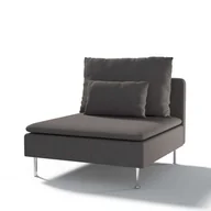 Pokrowce na meble - Dekoria pl pl Pokrowiec na moduł Söderhamn 1-osobowy grafit 93 x 99 x 83 cm Edinburgh 1007-115-77 - miniaturka - grafika 1