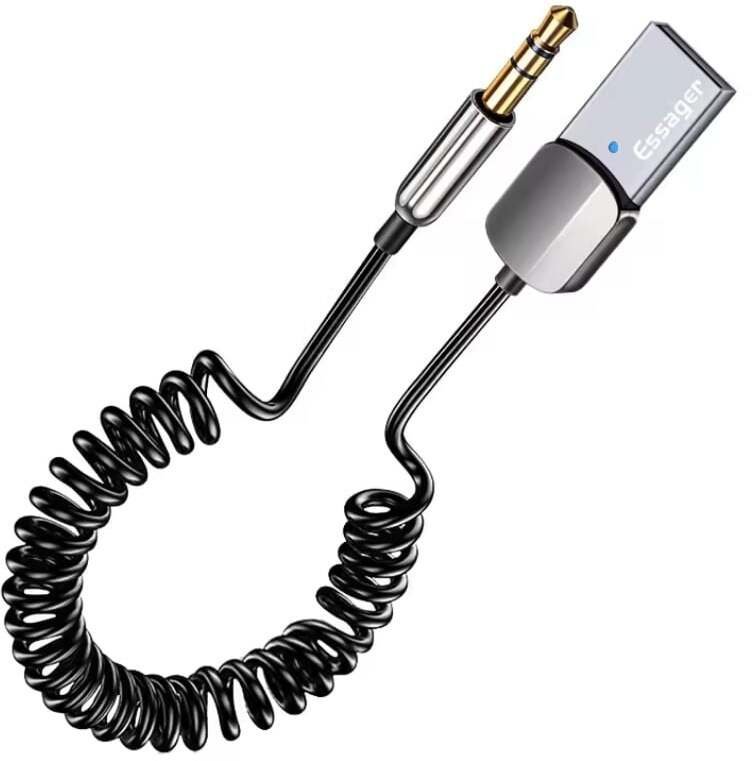 Przejściówka ESSAGER Bluetooth 5.0 Odbiornik Audio USB do Jack 3,5 mm