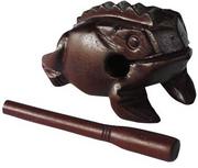 Instrumenty perkusyjne - Meinl Percussion meinl Percussion Frog-L drewniane żaba (Large), brązowy FROG-L - miniaturka - grafika 1