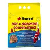 Pokarm dla ryb - Pokarm dla ryb pływający koigoldFish Colour Sticks 5 l / 400 g worek Tropical - miniaturka - grafika 1