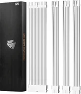 Kable komputerowe i do monitorów - AsiaHorse Zestaw białych przedłużaczy kabli AsiaHorse do zasilacza ATX Kable 4 KIT 18 AWG PC - miniaturka - grafika 1