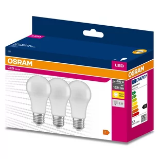 3PAK Żarówka LED E27 A60 13W = 100W 1521lm 2700K Ciepła OSRAM Value - Żarówki LED - miniaturka - grafika 1