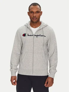 Champion Bluza 220728 Szary Slim Fit - Bluzy męskie - miniaturka - grafika 1