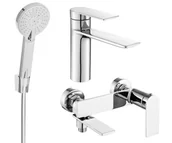 Zestawy baterii łazienkowych - Mexen Zero R40 zestaw wannowy, chrom - 71103R40-00 - miniaturka - grafika 1