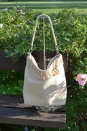 Torebki damskie - Torba BOHO z płótna żaglowego frędzle - miniaturka - grafika 1