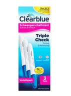 Testy ciążowe i diagnostyczne - Clearblue Test ciążowy, wczesny test ciążowy, test wczesny, test ciążowy, 3 x test wczesnej ciąży, opakowanie ekonomiczne, 99% niezawodny, określenie ciąży, 25 mIU/ml - miniaturka - grafika 1