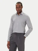 Koszule męskie - Calvin Klein Koszula LV019EU066 Szary Slim Fit - miniaturka - grafika 1