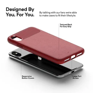 Caseology Vault Case - Etui iPhone Xs Max (Red) - Etui i futerały do telefonów - miniaturka - grafika 6