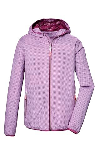 killtec Damska kurtka funkcyjna/kurtka przeciwdeszczowa z kapturem, pakowalna KOS 109 WMN JCKT, magenta, 46, 42955-000