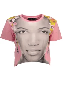 DESIGUAL T-SHIRT Z KRÓTKIM RĘKAWEM RÓŻOWY - Portfele - miniaturka - grafika 1