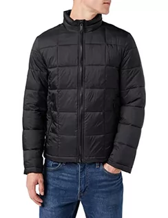 Kurtki męskie - dockers Męska kurtka nylonowa Lightweight Quilted, Piękna czerń, XL - grafika 1