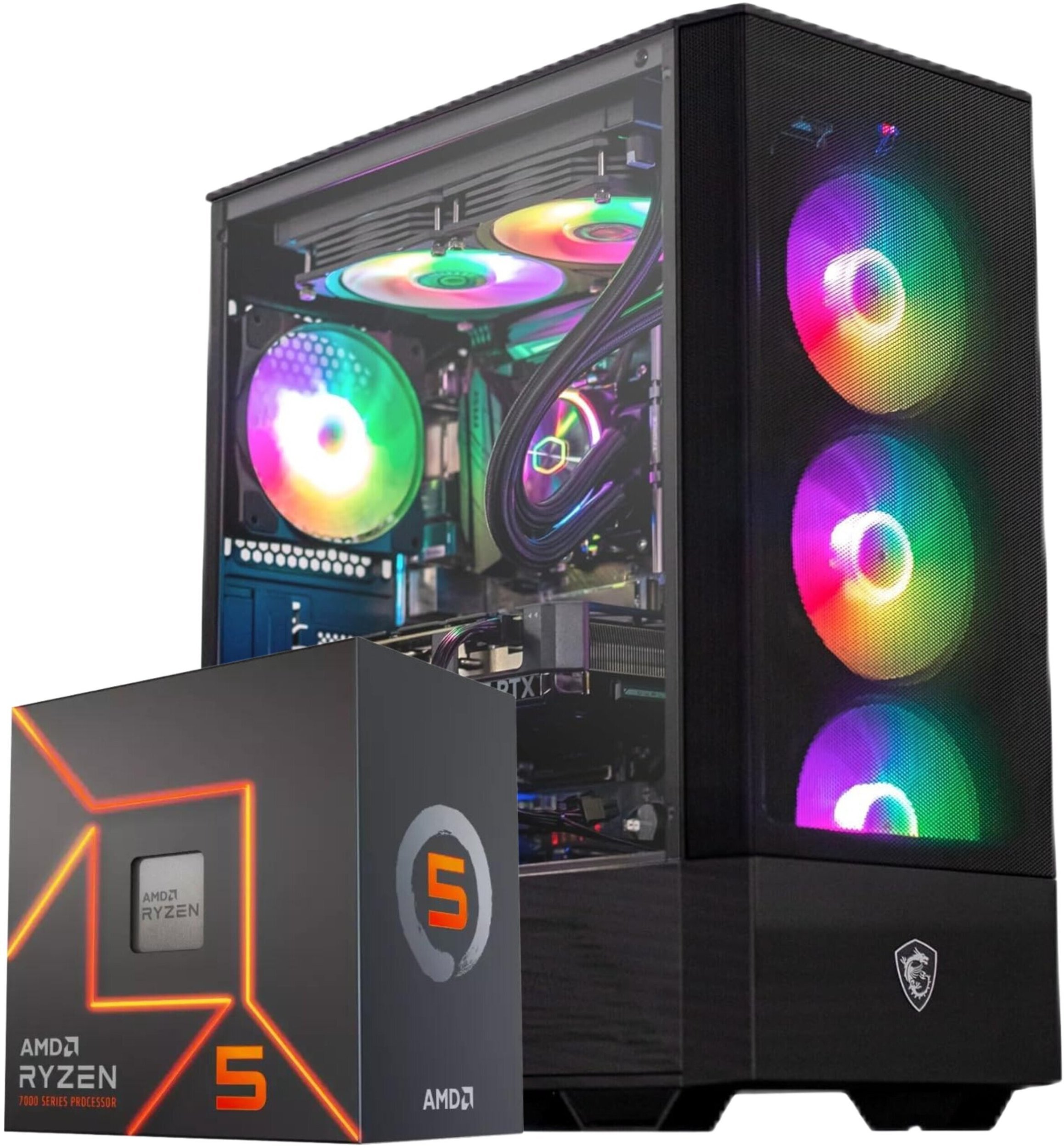 Komputer Komfig KOMPUTER RYZEN 5 9500 RTX 5060Ti 32GB DDR5 1TB M2 WINDOWS 11