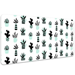 Mata ochronna podkładka pod mysz Sukulenty 100x50cm, Dywanomat - Podkładki pod mysz - miniaturka - grafika 1