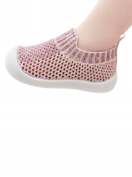 SHEIN SPORTOWE BUTY DZIECIĘCE RÓŻOWE SIATECZKOWE WSUWANE 18-19 1EF