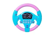 Zabawki interaktywne dla dzieci - Kierownica z przyssawką, różowa 5036 - miniaturka - grafika 1