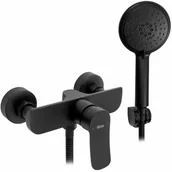 Baterie umywalkowe - BATERIA PRYSZNICOWA DART CZARNA REA-B3302 - miniaturka - grafika 1