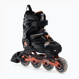Rolki dziecięce FILA Wizy Alu G black/salmon - Rolki - miniaturka - grafika 1