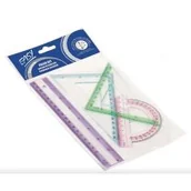 Linijki, ekierki - Spokey Easy, Zestaw linijek, 4 szt. - miniaturka - grafika 1