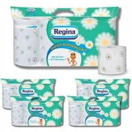 Papier toaletowy - Papier toaletowy Regina Rumiankowy 3 warstwy (8 rolek) x 5 opakowań - miniaturka - grafika 1