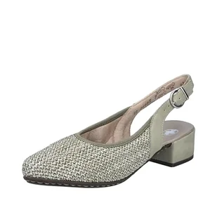 Rieker Damskie 47060 czółenka typu sling, zielony, 36 EU - Czółenka - miniaturka - grafika 1