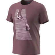 Koszulki sportowe męskie - Koszulka DYNAFIT X Simon Charrière Tee Man dark rose L - miniaturka - grafika 1