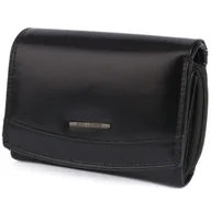 Portfele - Portfel damski skórzany Bellugio czarny - miniaturka - grafika 1