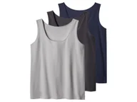 Koszulki i topy damskie - esmara® Podkoszulki damskie z bawełną, 3 sztuki (granatowy/ciemnoszary/jasnoszary, 3XL (56/58)) - miniaturka - grafika 1