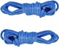 Akcesoria obuwnicze - NIEBIESKIE Okrągłe Sznurówki do Adidasów butów outdoor Sznurowadła 60 cm - miniaturka - grafika 1