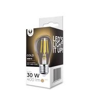 Żarówki LED - TelForceOne Żarówka LED Filament E27 A60 4W 230V 2200K 400lm COG złota Forever Light - miniaturka - grafika 1