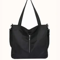 Torebki damskie - TEMU Damska Torba Nylonowa o Dużej Pojemności - Regulowany Pasek na Ramię, Zapięcie na Zamek, Minimalistyczny Design na Studia, Dojazdy i Pracę - - miniaturka - grafika 1