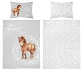 Pościel dla dzieci - Pościel bawełniana dziecięca 90x120 5137b konik - miniaturka - grafika 1