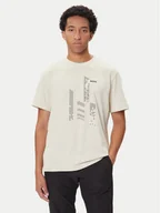 Koszulki męskie - BOSS T-Shirt GRX Zone 50552184 Beżowy Relaxed Fit - miniaturka - grafika 1